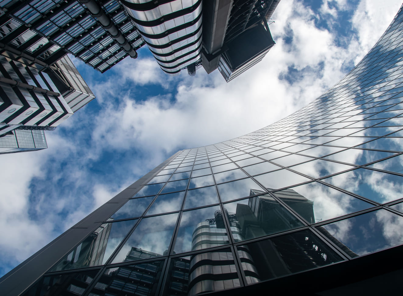 Multi story building with glass exterior